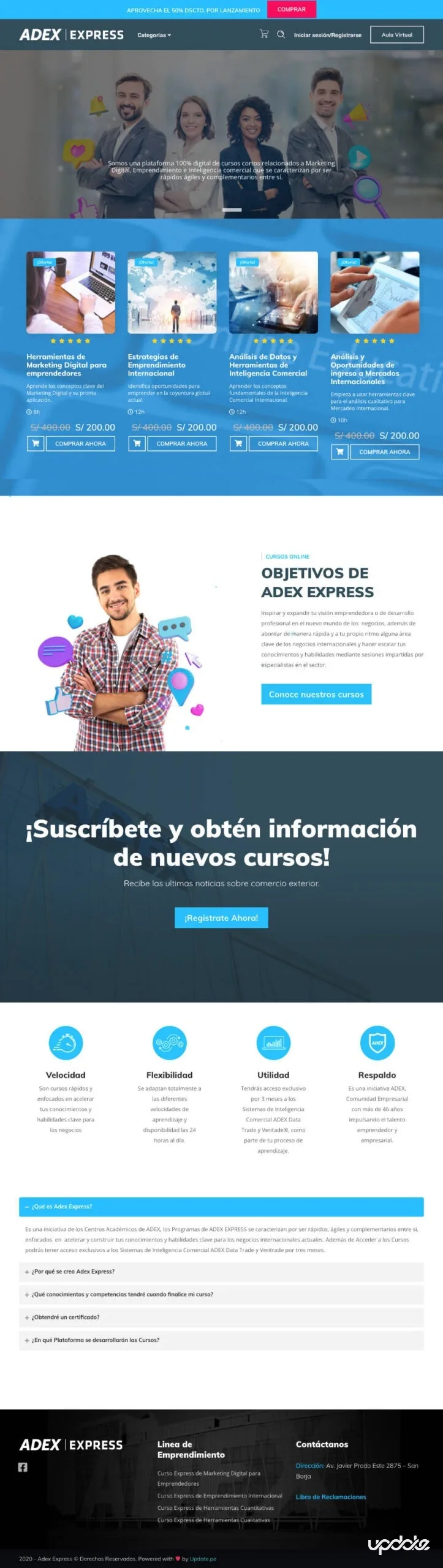 Adex Express — Landing Pages